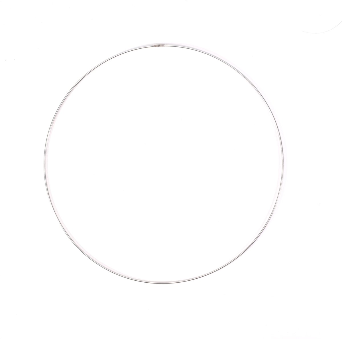 Creativ Company metalen draad ring 30 cm knutselmateriaal wit. afbeelding