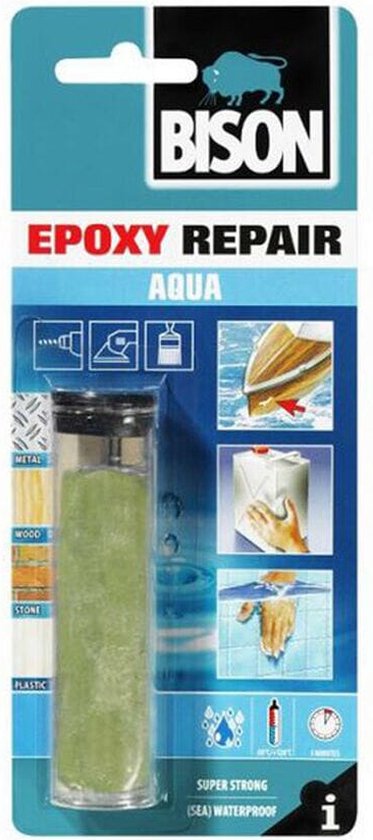 Bison Epoxy Repair Aqua - Waterdichte Epoxy - 56g