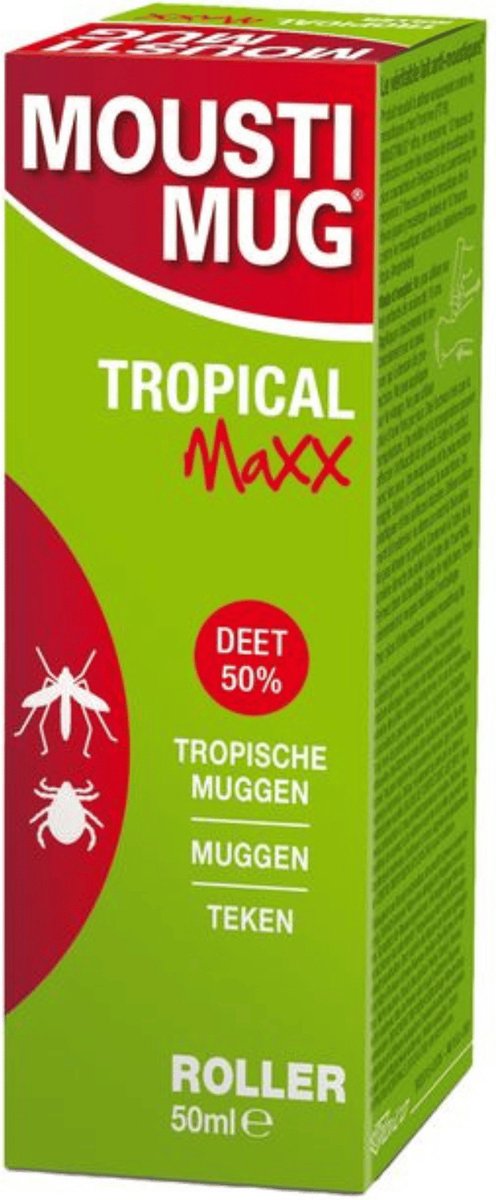 Moustimug Tropical Maxx 50% Deet Roller 50 ml