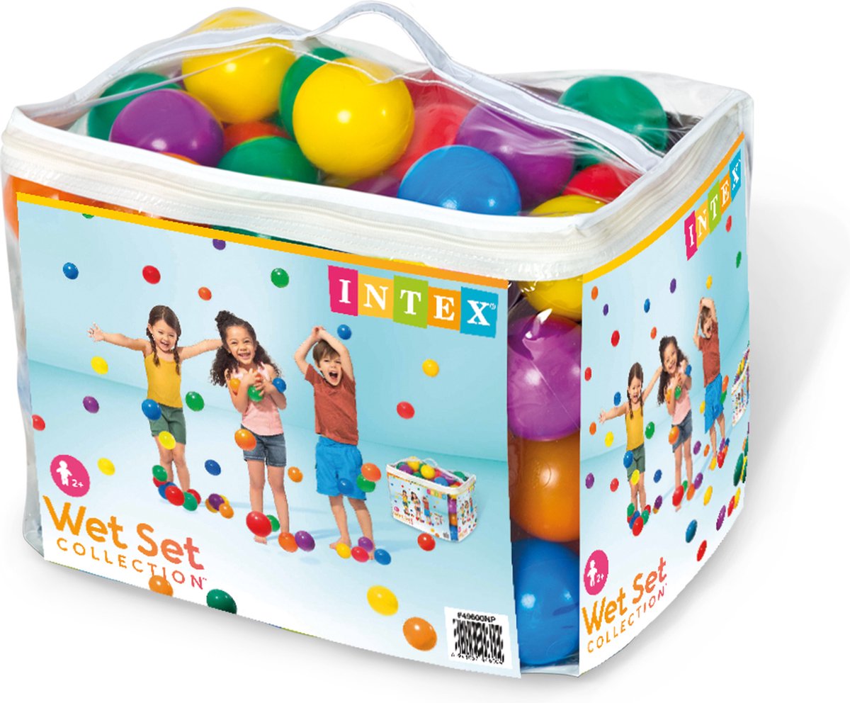 Intex speelballen - Ballen voor in de ballenbak - 8 cm - 100 stuks