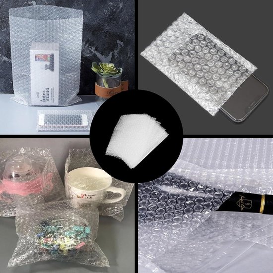 100 Pochettes à Bulles Antichoc 10x8 Cm – Pour Expédition Et Protection Petits Objets