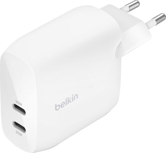 Belkin 2-poorts wandlader 60W met 2x USB-C
