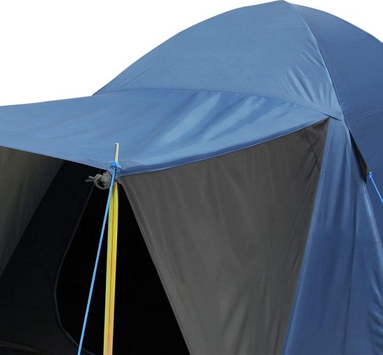 Kampeertent voor 3-4 personen, waterdichte lichtgewicht aluminium paal rugzaktent dubbellaags koepeltent met veranda en steunpaal/led-verlichting voor reizen strand wandelen buiten van Merkloos — afbeelding 2