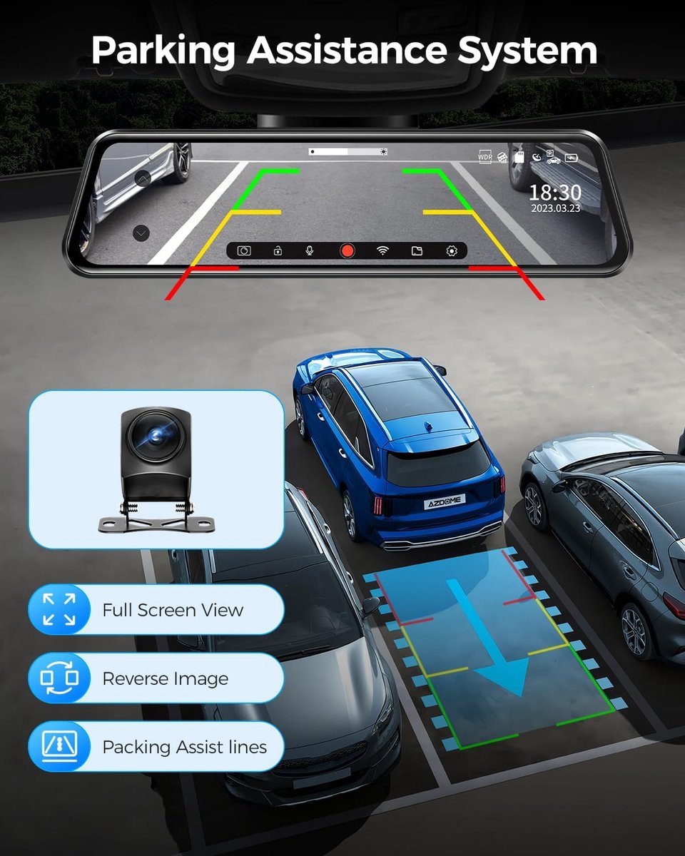 Dual Dashcam - Dashcam Voor en Achter - Auto Camera Dashcam - Dashcam Auto - Dual Dashcam voor Auto – foto 3