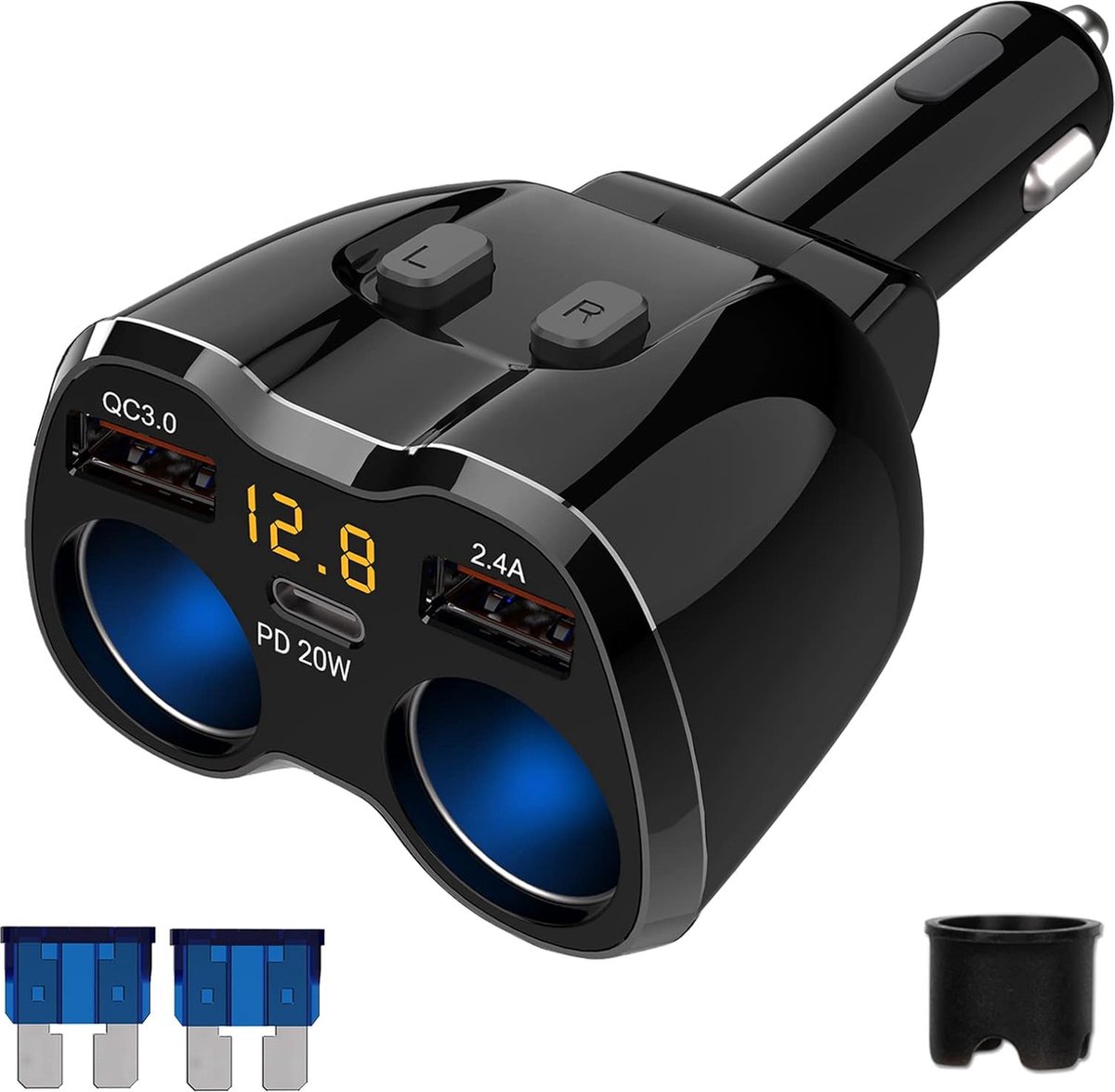 Goedkoopste Sigarettenaansteker Splitter - Autolader Splitter - Sigarettenaansteker USB Oplader - Sigarettenaansteker