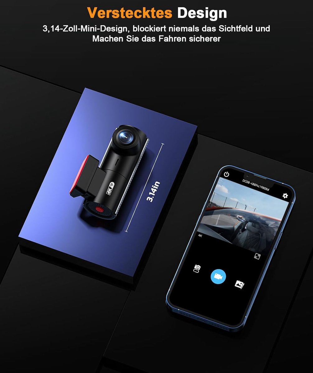 Dual Dashcam - Dashcam Voor en Achter - Auto Camera Dashcam - Dashcam Auto - Dual Dashcam voor Auto – foto 6
