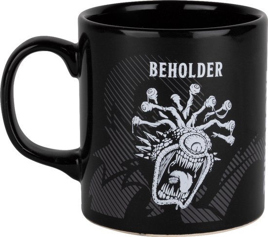 Konix Dungeons & Dragons Beholder keramische mok, 320 ml, zwart