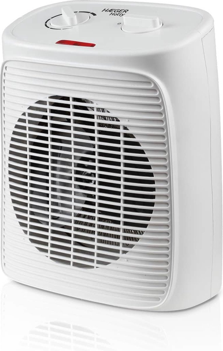 Draagbare ventilatorkachel Haeger Hotty Wit 2000 W