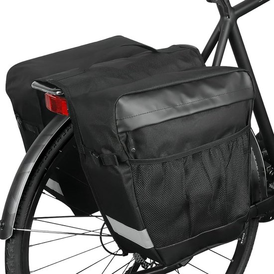 Lot De 2 Sacoches De Vélo 20L – Imperméables, Avec Bandoulière Et Poignée, Pour Porte-bagages