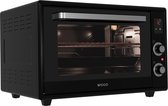 Bol.com Wiggo WMO-E657(B) - Vrijstaande Mini Oven - 65 liter - 2000 Watt - Digitale Timer - 5 jaar Garantie - Zwart aanbieding
