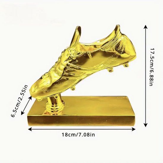 Gouden Schoen Trofee Beker Goud Voetbal Schoen Prijs Award Golden foot. bol