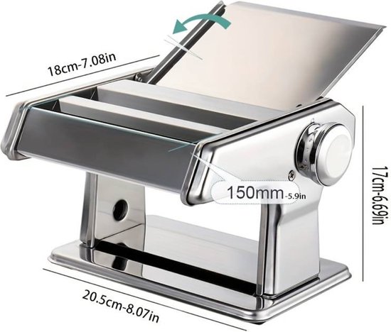 Nivard Pastamachine - Pastamaker - Lasagne - Spaghetti - Tagliatelle - Keukenmachine van Nivard — afbeelding 3