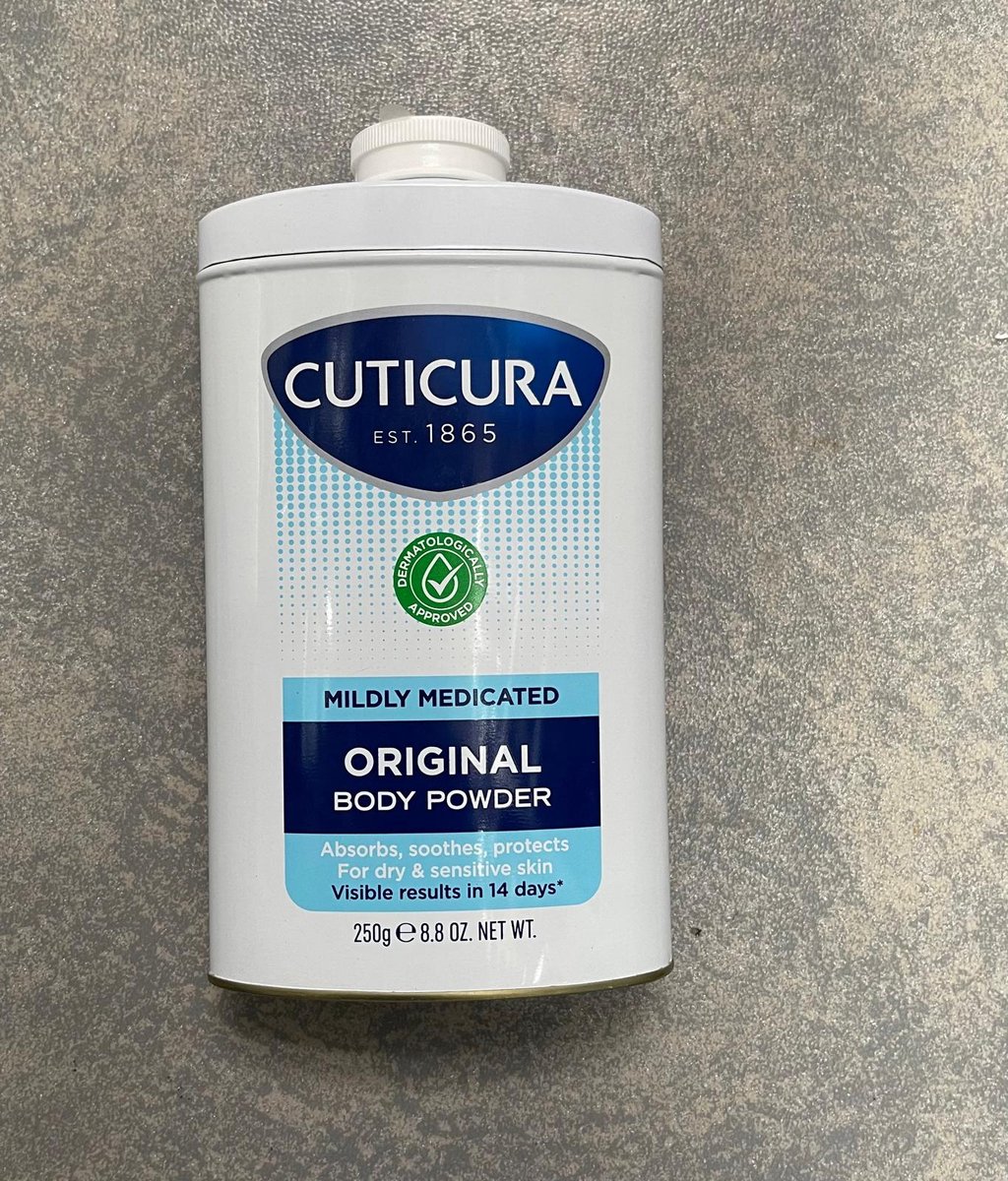 Cuticura Mild Medicated Talkumpuder – 6 X 150 G, Für Die Körperpflege