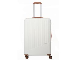 travelite trolley Bali BALI 4w Trolley White / Cognac crème 74cm