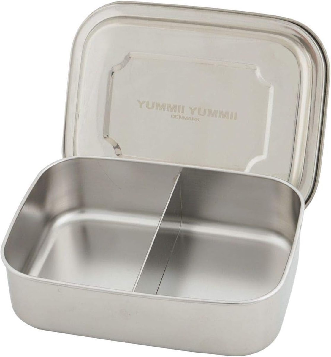 Bento Lunchbox 1,8 l 2 vakken roestvrij staal H 7 B 17,5 L 23 cm