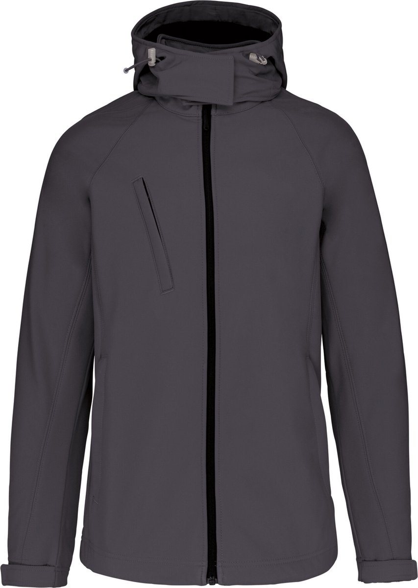 Kariban Dames softshell jas met afneembare capuchon K414 - Titanium - L