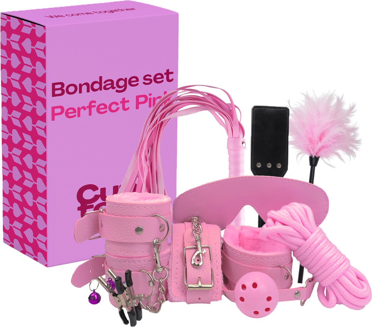 Goedkoopste Cupitoys® Bondage set - Perfect pink - 9-delig