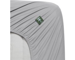 Beddinghouse - Percale-katoen - Split-topper - Hoeslaken - 180x220 cm - Licht grijs