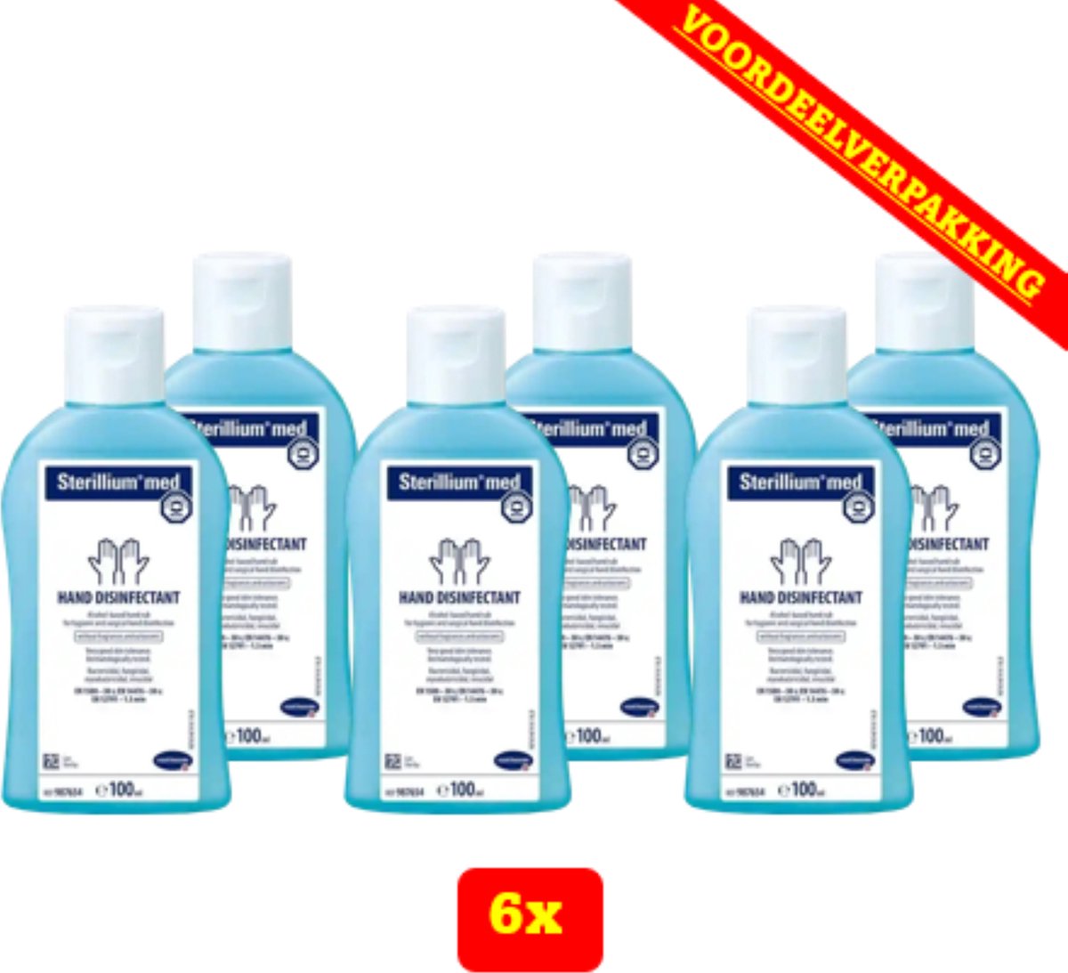 Goedkoopste 6X Sterillium® med handdesinfectant Hartmann -6 x 100ml - Voordeelverpakking!