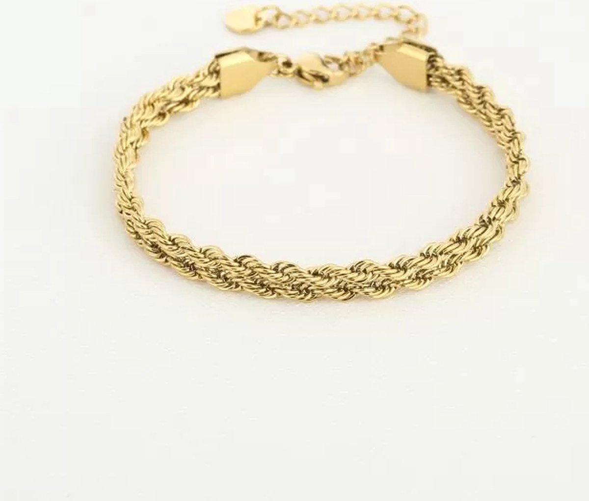 Amband gevlochten - goud