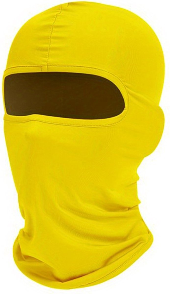 Nivard Ski Masker Ski Mask Balaclava Winter Masker Bivakmuts Full Face Mask Geel