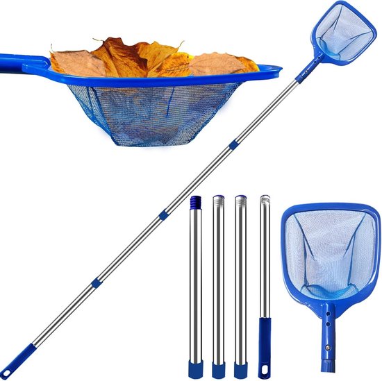 Green Harmony Zwembadschepnet 83-200 cm lang fijnmazig- telescoopstang- 14 cm diep- zwembadreiniging- schepnet- zwembad- vijver- algen- Bestway zwembad- kinderbadje- whirlpool. Green Harmony - Schepnet vijver