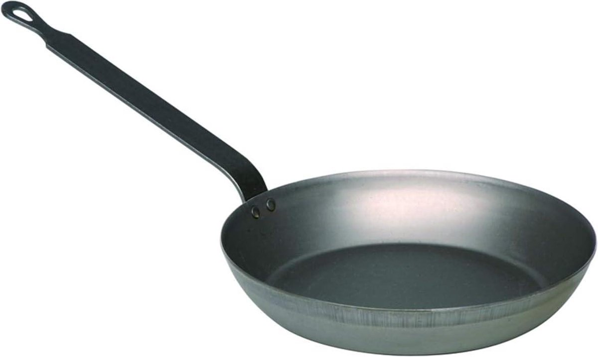Ronde IJzeren Pan - Diameter 24Cm Zwart - Koken - Keuken
