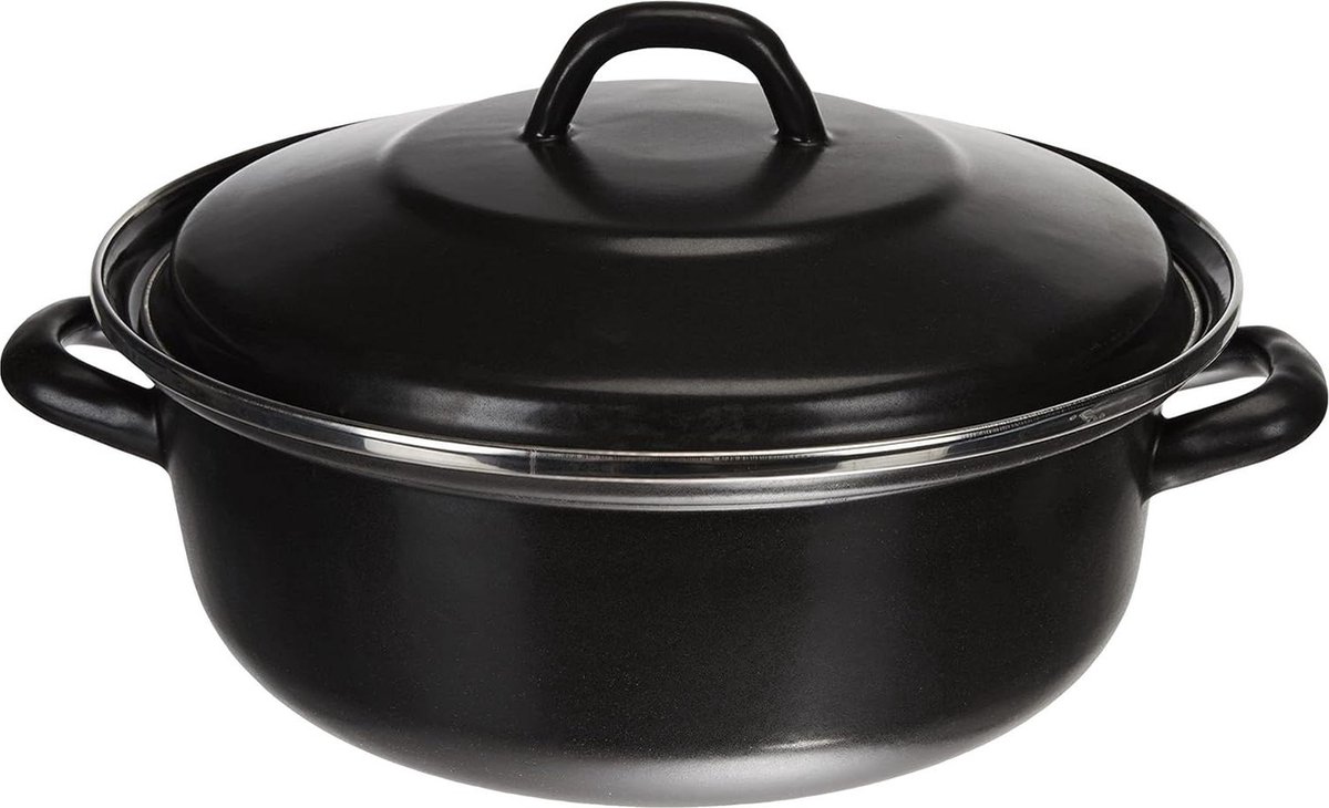 Aluminium braadpan zwart 24 cm - Karl