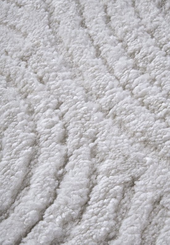 Flycarpets Gallery Tapis Chappe Japandi Crème - 160x235 cm - Tapis à Poils Hauts