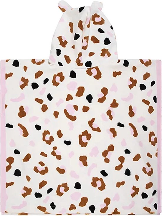 Swim Essentials Strandponcho - Badcape Kinderen - Poncho Handdoek - Kaki Panterprint - 65 x 65 cm van Swim Essentials — afbeelding 3