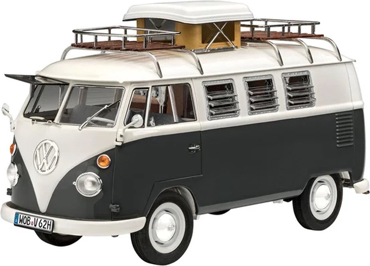 Revell Modelbouwpakket Auto - 07674 VW Volkswagen T1 Camper Plastic - Volwassenen - 189 onderdelen - 1:24 — afbeelding 10