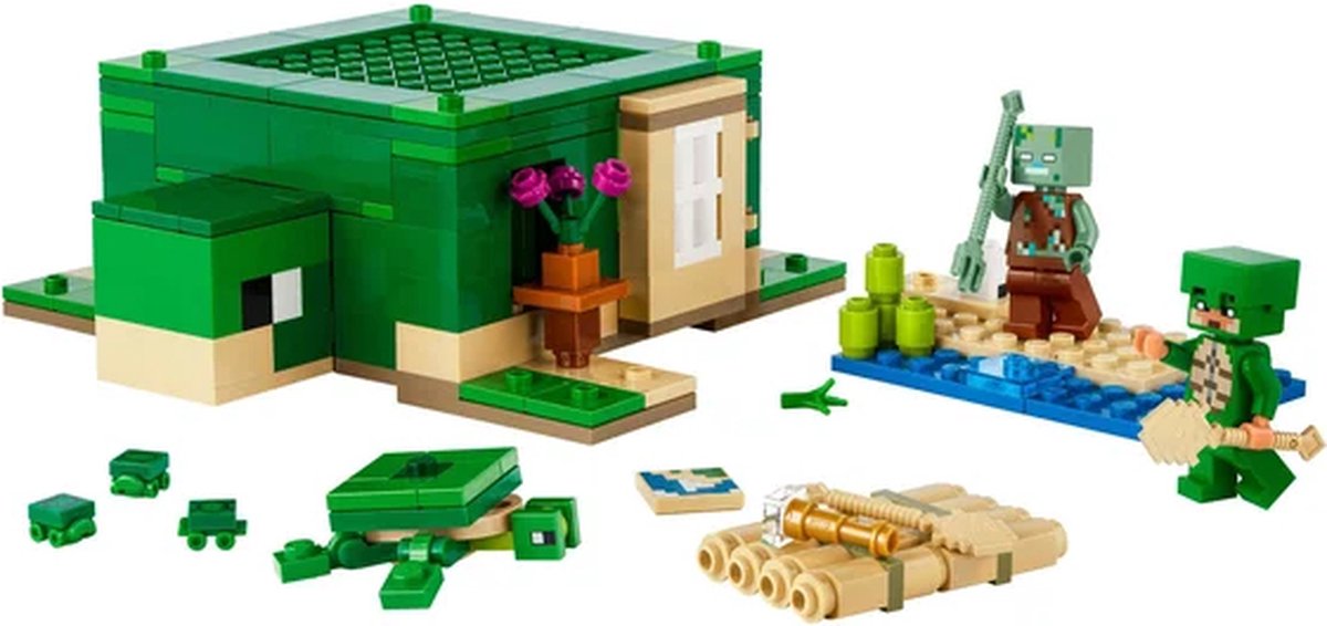 LEGO Minecraft Het schildpadstrandhuis Dieren Speelgoed voor Kinderen vanaf 8 jaar 21254 — afbeelding 11