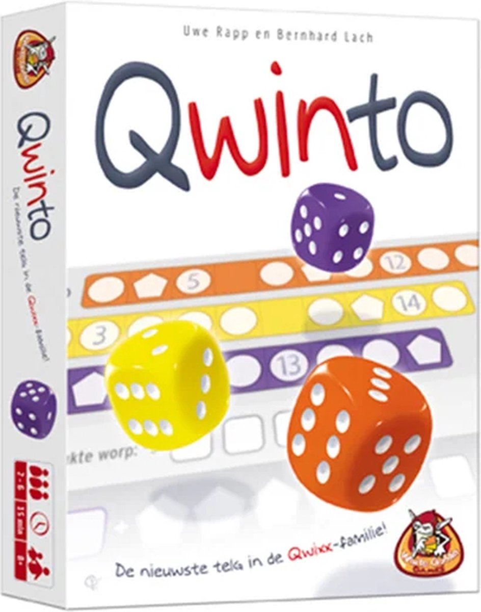 White Goblin Games - Qwinto - Dobbelspel - 2 tot 6 spelers - Urenlang speelplezier - Eenvoudig en spannend - Klein cadeautje — afbeelding 4