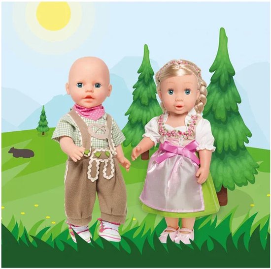 Heless Poppenkleding Jurk Oktoberfeest Meisjes 28-35 Cm 2-delig — afbeelding 5