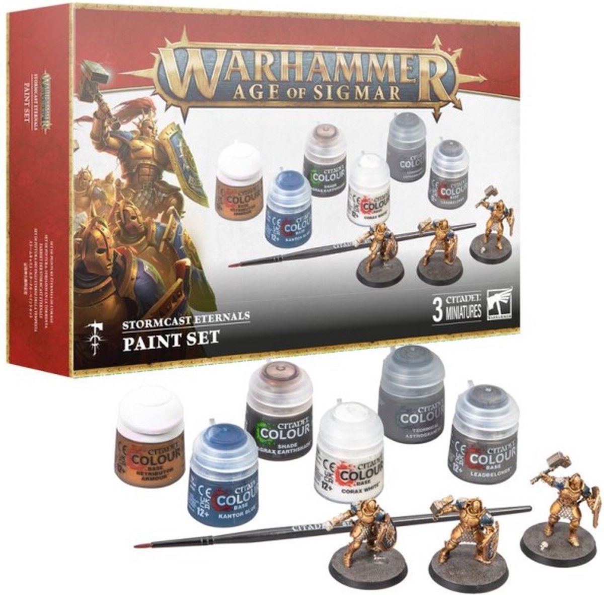 Games Workshop Warhammer Age Of Sigmar Stormcast Eternals Paint Set 60-10