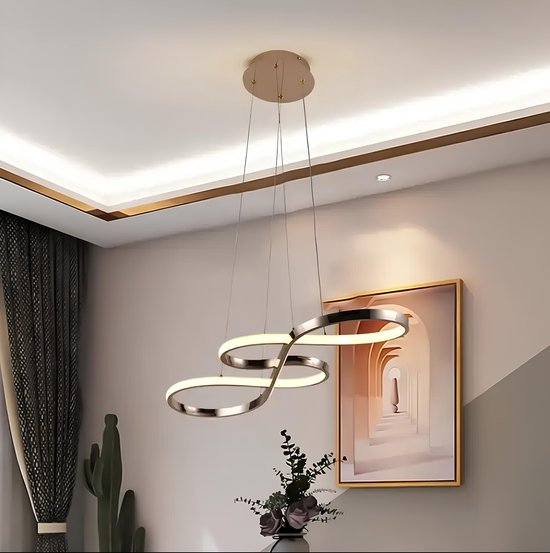 Moderne dimbare LED hanglamp met afstandsbediening voor