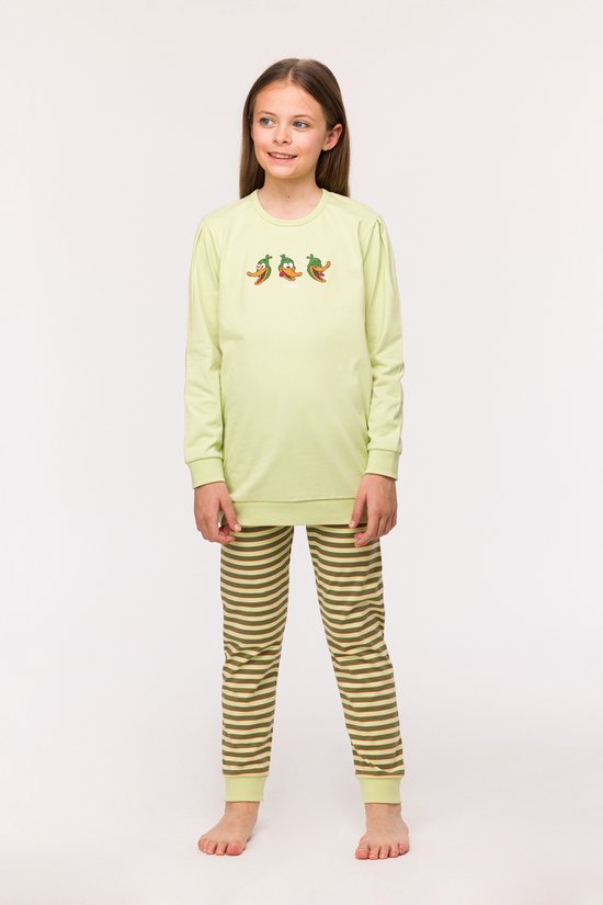 Pyjama Woody femme - canard - vert clair - 242-10-POP- S/705 - taille 152
