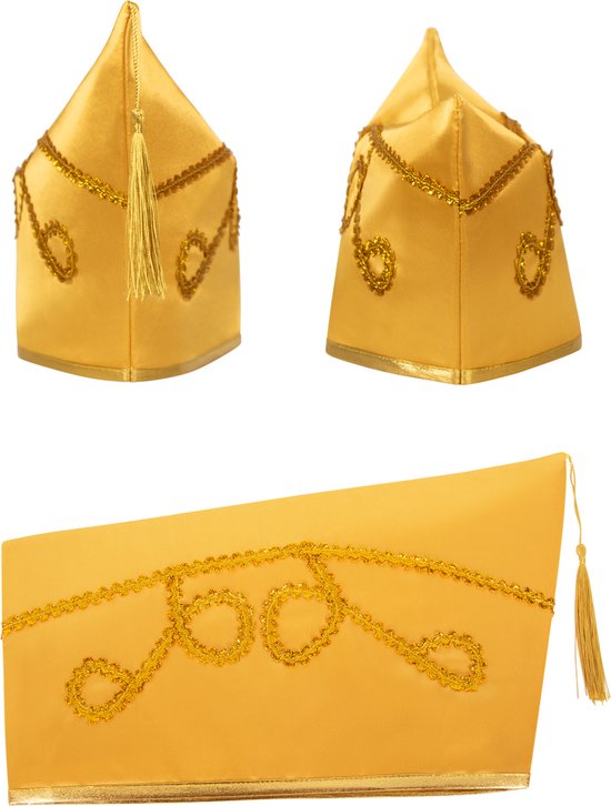 Komitee muts mt.59/60 goud - Carnaval optocht Themafeest prins carnaval festival