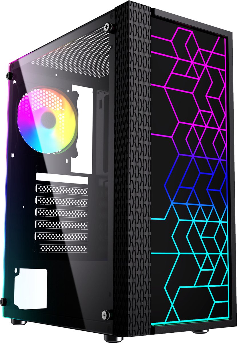 Gembird Fornax 2500 Midi Tower Zwart behuizing