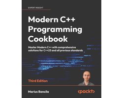 Omslag van Modern C++ Programming Cookbook