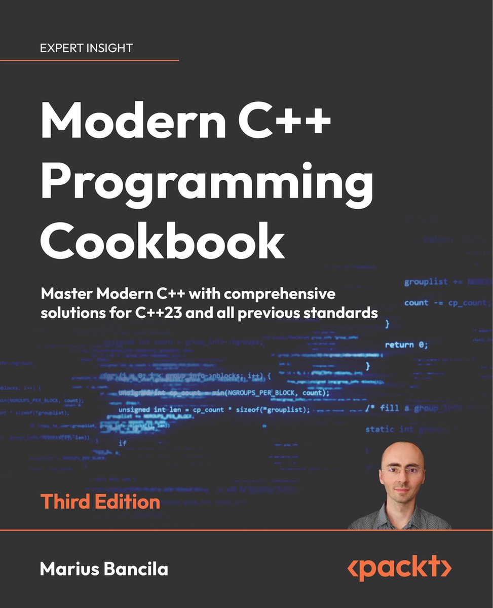 Omslag van Modern C++ Programming Cookbook