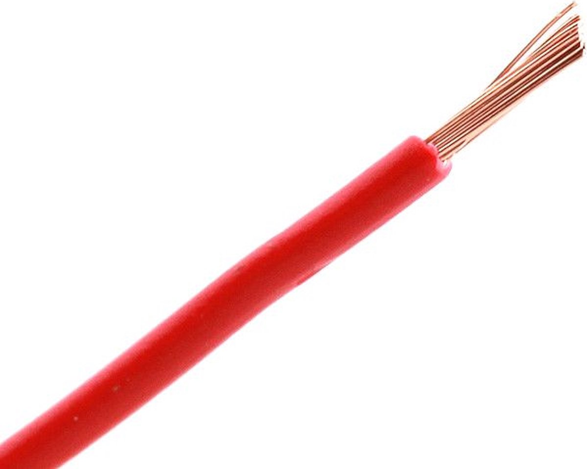 Batterij kabel 35 mm² rood per 25 mtr