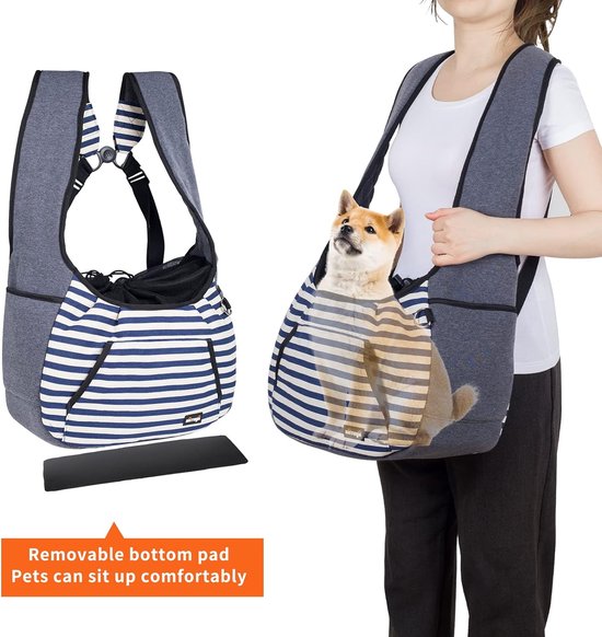 CUBY Pet Sling Carrier, Verstelbare Sling Bag, Hond Kat Outdoor