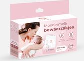Felin Moedermelk bewaarzakjes - 200 stuks - Borstvoeding bewaren - Beschrijfbaar etiket - Schenktuit - Dubbele sluiting