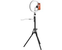 Selfie Ring Light with Tripod and Remote Celly CLICKGHOSTUSBBK