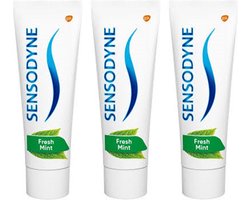 Sensodyne Tandpasta - Fresh Mint - 3 x 75 ml