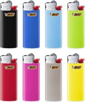 BIC Mini J25 vuursteen aanstekers - willekeurige kleuren - 10 stuks