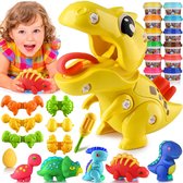 Dinosaurus Playdough Gereedschapsset voor peuters, Keuken Creaties Speelset en DIY Speelgoedset, Speel Dough Verjaardag Vakantiecadeau Dinosaurusspeelgoed voor kinderen van 3-5 jaar en ouder, jongens en meisjes