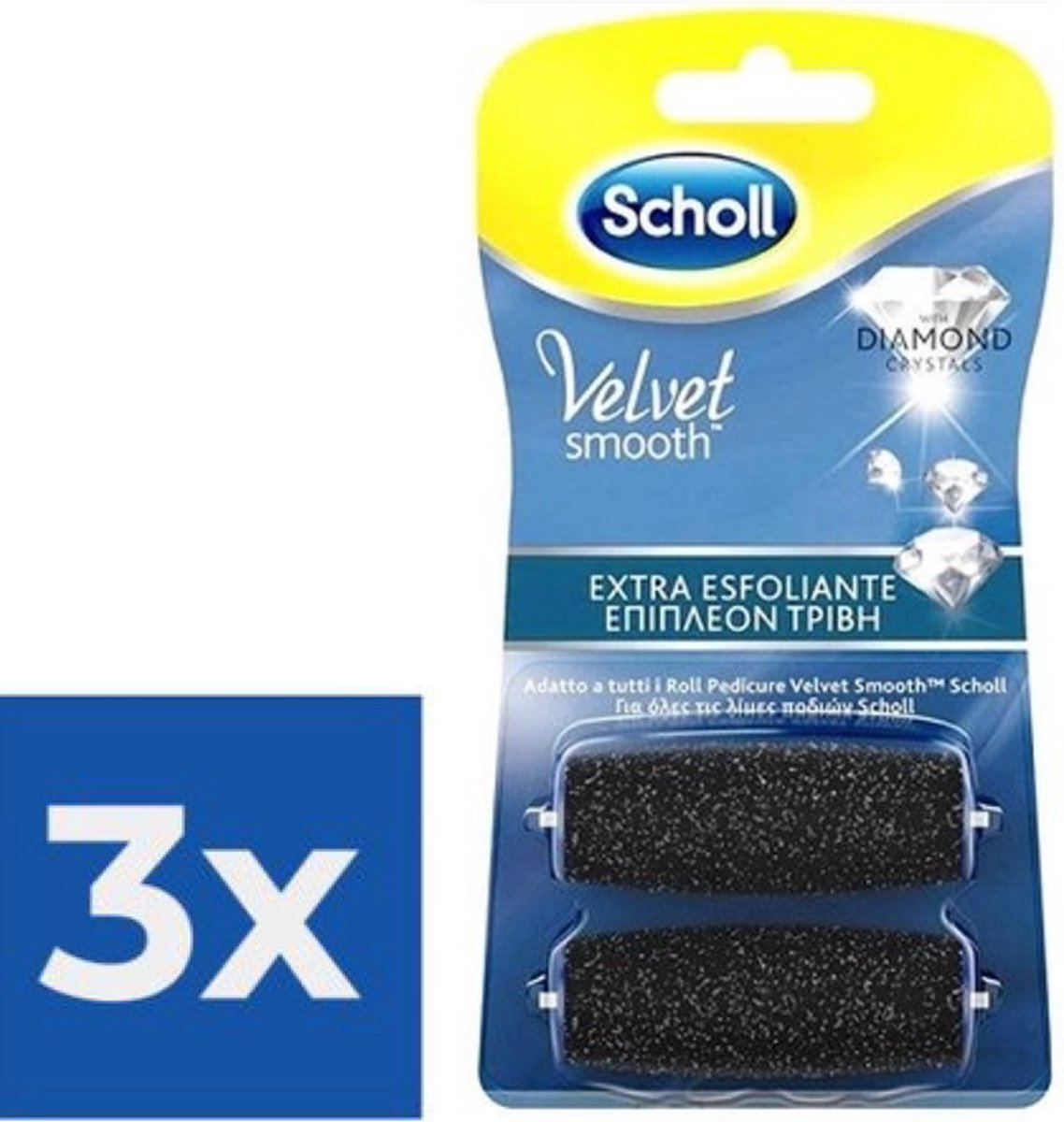 Goedkoopste Velvet Smooth™ Scholl extra exfoliërende navullingen - VOORDEELVERPAKKING 3 STUKS