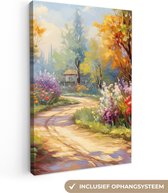 Tableau paysage 60x90 cm - Décoration campagne - Décoration murale chambre - Tableau Fleurs - Tableau cuisine nature - Photo sur toile - Tableau cuisine décoration maison - Toile art